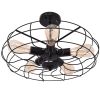 5 Light Modern Black Iron Sphere Modern Chandelier