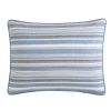 100-Percent Cotton Blue White Grey Nautical Stripes 4 Piece Daybed Cover Set