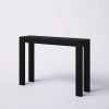 Solid Wood Modern Accent Console Table / Sofa Table in Black Finish