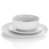 18-Piece White Porcelain Dinnerware Set with Plates Bowls Mugs - Service for 4