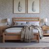 Full size Farmhouse Solid Wood Platform Bed Frame with Headboard Footboard