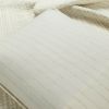 Full/Queen Scandinavian Chevron Ivory Beige Reversible Cotton Quilt Set