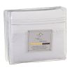 Queen size 4 Piece Sheet Set in White Microfiber