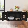 Dark Brown Modern Large Ventilated Private Divider Cat Litter Box