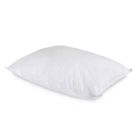 Jumbo Standard Cotton Bed Pillow with Down Alternative Polyester Fiber Fill