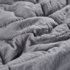 King Size Grey 3 Piece Microfiber Reversible Comforter Set