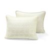 King size Scandinavian Chevron Ivory Reversible Cotton Quilt Set