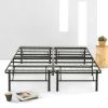 King size Folding Sturdy Metal Platform Bed Frame with Storage Space