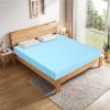 King size 3-inch Thick Gel-Infused Air Foam Mattress Topper in Light Blue