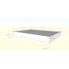 Modern Floating Style White Platform Bed Frame in Queen Size