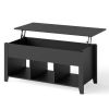 Modern Black Wooden Lift Top Coffee Table