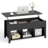 Modern Black Wooden Lift Top Coffee Table