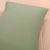 Twin/XL Soft Lightweight Reversible Quilted Comforter Set in Green/Pink