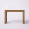 Solid Wood Modern Accent Console Table / Sofa Table in Medium Brown Pecan Finish