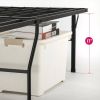 Queen size 18-inch High Rise Folding Metal Platform Bed Frame