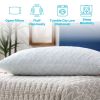 Set of 2 - Shredded Memory Foam Bed Pillows with 2 Pillowcases - Queen size