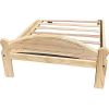 Twin Unfinished Solid Pine Wood Platform Bed Frame with Headboard and Footboard