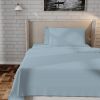 Twin size Aqua Blue 100-Percent Certified Organic Cotton Sheet Set