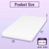 Twin size 5-inch Charcoal Infused Memory Foam Mattress with Removable Cover