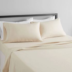 Twin Ivory 100-Percent Egyptian Cotton 1000 Thread Count 3-Piece Sheet Set