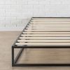 Twin size 10-inch Low Profile Modern Metal Wood Slat Platform Bed Frame