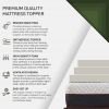 Twin Size 2 Inch Thick Plush High Density Foam Mattress Topper - Medium Firm