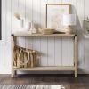 Industrial Farmhouse Entryway Table / Sofa Table in White Oak Wood Finish