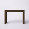 Solid Wood Modern Accent Console Table / Sofa Table in Dark Brown Walnut Finish