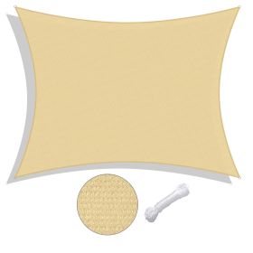 13'x10' Rectangle Sun Shade Sail/beige