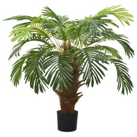 Artificial Cycas Palm with Pot 35.4" Green