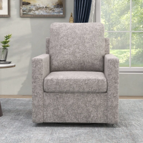 29" Wide Upholstered Swivel Armchair