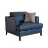 Aspen Navy Top Grain Leather Chair