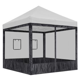 10x10ft EZ Canopy Gazebo With Windows/Tan