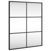 Wall Mirror Black 19.7"x23.6" Rectangle Iron