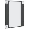 Wall Mirror Black 19.7"x23.6" Rectangle Iron