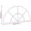 Wall Mirror Black 31.5"x15.7" Arch Iron