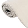 Shaggy Rug Cream White 7'x9' Polyester