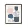 Grey Rock Garden Gel Coat Framed Canvas 2 Piece Set