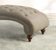 Modern Stylish Brown Color 1pc Chaise Button-Tufted Nailhead Trim w Bolster Pillow Comfortable Living Room Furniture Solid wood and Plywood Frame