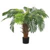 Artificial Cycas Palm with Pot 35.4" Green