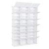 12-Tier Portable 72 Pair Shoe Rack Organizer 36 Grids Tower Shelf Storage Cabinet Stand Expandable for Heels, Boots, Slippers, White