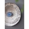 Silver Textured Oversized Disc, Wall Decor for Living Room Bedrrom Entryway Office, Set of 3