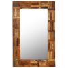 Wall Mirror Solid Reclaimed Wood 23.6"x35.4"