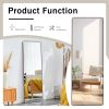 The 4th generation floor standing full-length mirror. wall mirror, bathroom makeup mirror, bedroom foyer, clothing store, wall mounted. 65 "* 23.2"