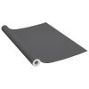 Self-adhesive Furniture Film Gray 196.9"x35.4" PVC