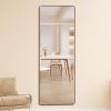 The 4th generation floor standing full-length mirror. wall mirror, bathroom makeup mirror, bedroom foyer, clothing store, wall mounted. 65 "* 23.2"