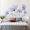 Flower Wall Decals Peel and Stick Floral Vinyl Sticker Mural Wall Flower Decals 3D Wall Sticker Decals for Bedroom Flowers Living Room Home Decor