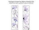 Flower Wall Decals Peel and Stick Floral Vinyl Sticker Mural Wall Flower Decals 3D Wall Sticker Decals for Bedroom Flowers Living Room Home Decor