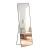 The 4th generation floor standing full-length mirror. wall mirror, bathroom makeup mirror, bedroom foyer, clothing store, wall mounted. 65 "* 23.2"