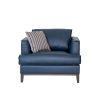 Aspen Navy Top Grain Leather Chair